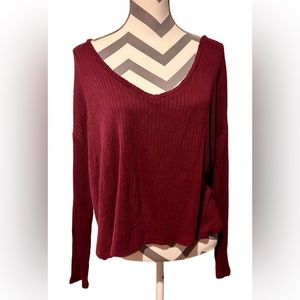 American Eagle Soft Ribbed Slouch Tee